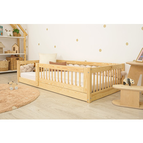 Nízká postel pro děti Montessori Ourbaby Plus - přírodní, Ourbaby®