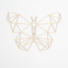 Dřevěný geometrický obraz - Motýl - různé barvy, Elka Design