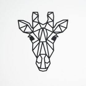 Dřevěný geometrický obraz - Žirafa - různé barvy, Elka Design