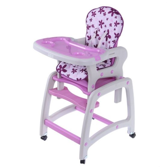 Dětská jídelní židlička 2v1 - fialová