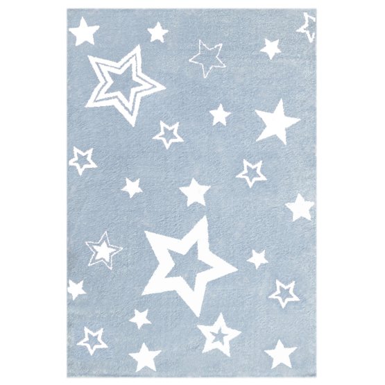 Dětský koberec STARLIGHT modrá/bílá