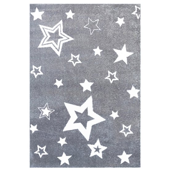Dětský koberec STARLIGHT šedá/bílá