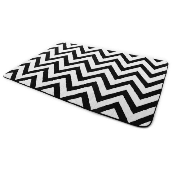 Dětský koberec 3D ZIG ZAG BLACK & WHITE