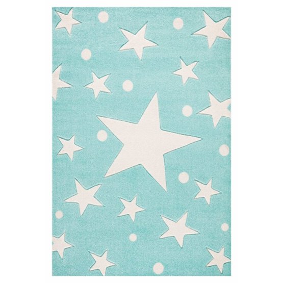 Dětský koberec STARS mátový