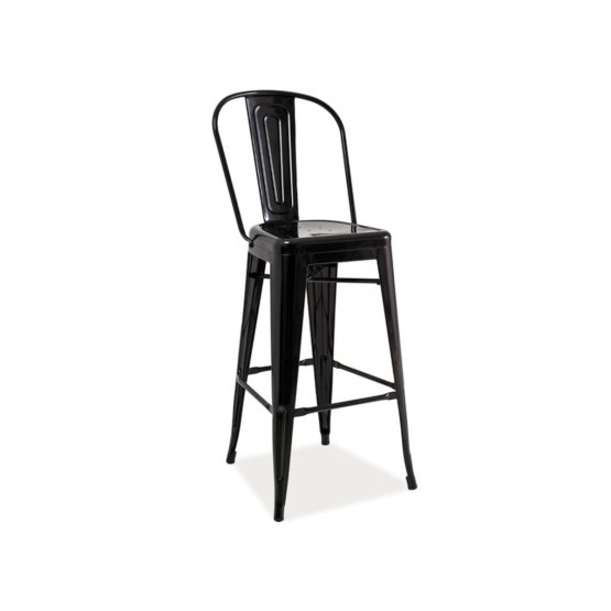 Barová židle LOFT černá