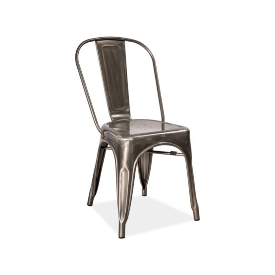 Jídelní židle LOFT leštěná ocel