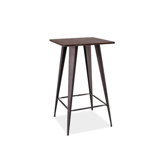 Barový stolek RETTO tmavý ořech/grafit