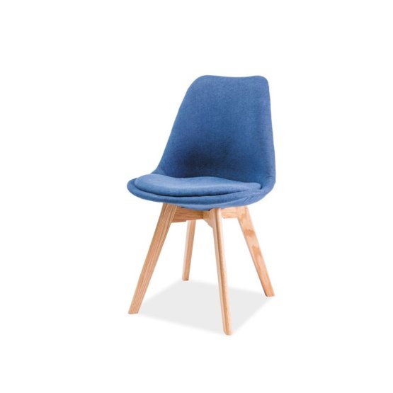 Jídelní židle DIOR buk/ modrá