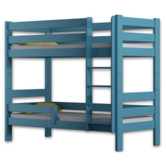 Dětská patrová postel Tega - modrá