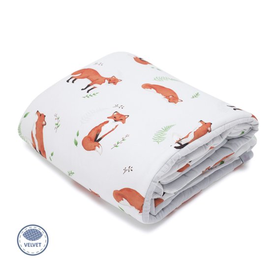 Zateplená dětská deka Lišky