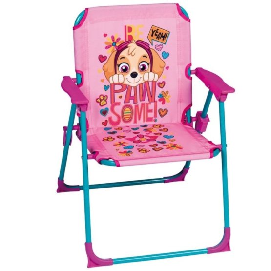 Dětská campingová židlička Tlapková patrola - růžová