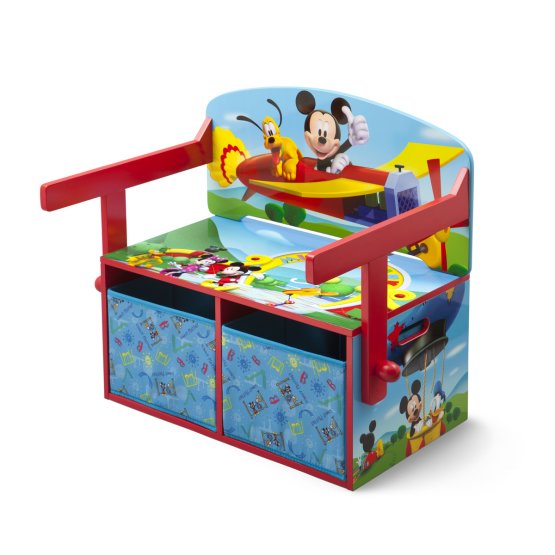 Dětská lavice s úložným prostorem Myšák Mickey