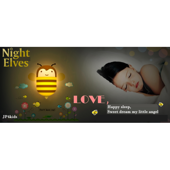 Dětská noční LED lampička - Včelka