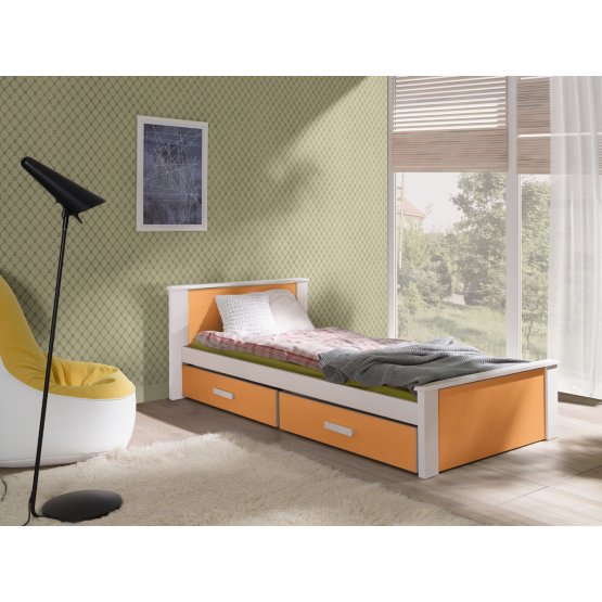 Dětská postel Donald - oranžová