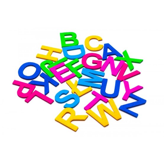 Magnetická abeceda filc - velká písmena
