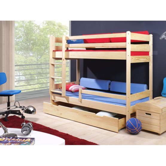Dětská patrová postel Woody borovice