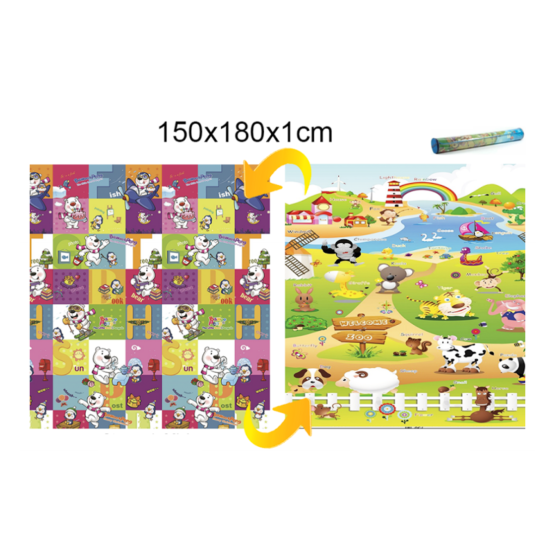 Dětský pěnový koberec - medvídci + farma