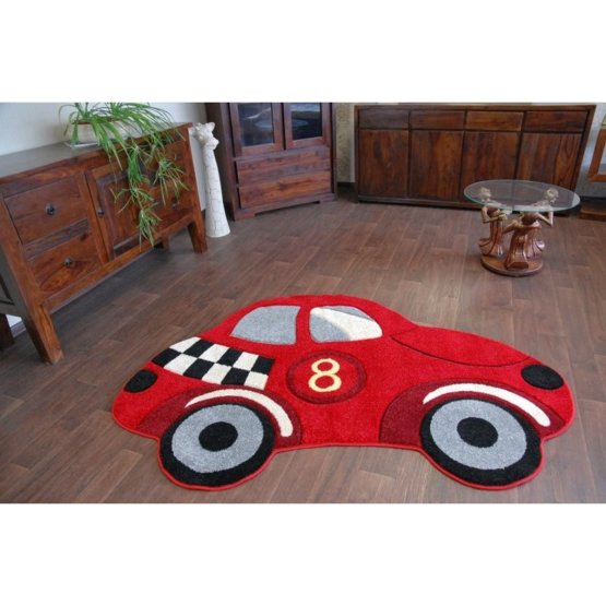 Dětský koberec AUTO červený