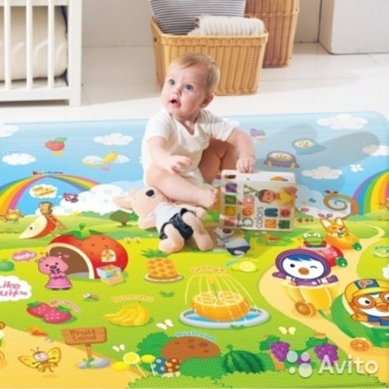 Dětský pěnový koberec - ABC + ovocný ráj