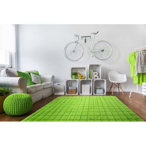 Dětský koberec 3D BRICK green