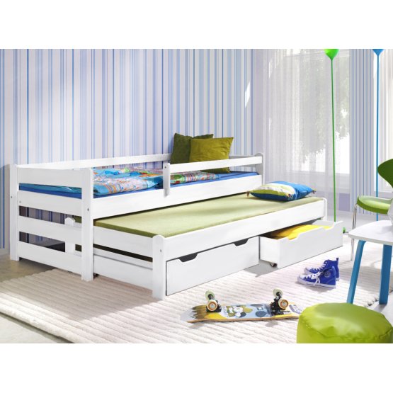 Dětská postel s přistýlkou - Doplo bílá
