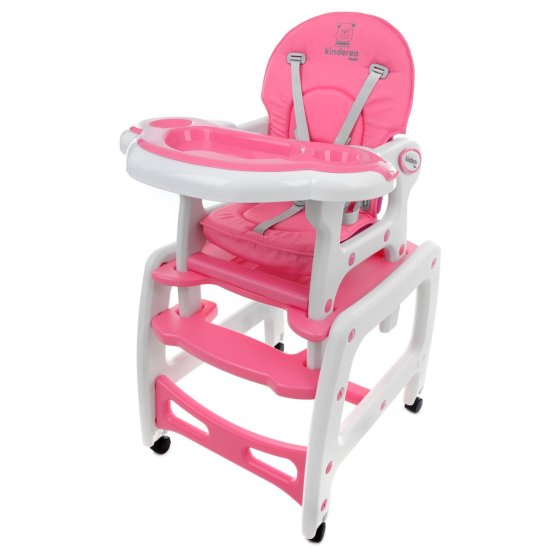 Dětská jídelní židlička Kinder - růžová