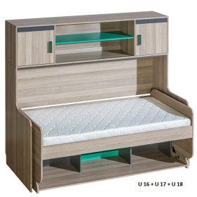 Multifunkční postel a stůl 2v1 UNI 16, Dolmar