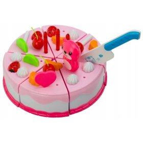 Krájecí dort - cukrářský set - růžový