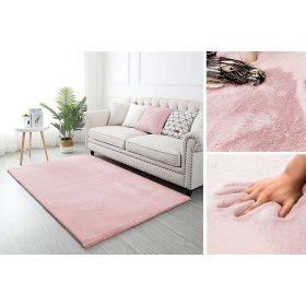 Hedvábný koberec Rabbit New - růžový
