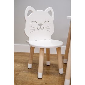 Dětský stůl s židlemi - Kočička - bílý, Ourbaby®