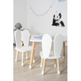 Dětský stůl s židlemi - Ouška - bílý, Ourbaby®