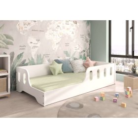 Dětská Montessori postel Koko 140x70 cm - bílá
