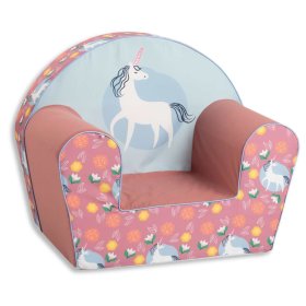 Dětské křesílko Unicorn - růžové, Ourbaby®