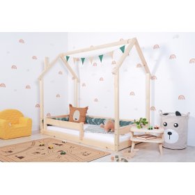 Dětská Montessori postel domeček Chimney- přírodní, Ourbaby®