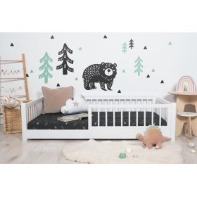 Dětská nízká postel Montessori Ourbaby - bílá, Ourbaby®