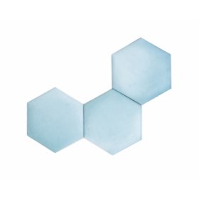 Čalouněný panel Hexagon - baby blue , MIRAS