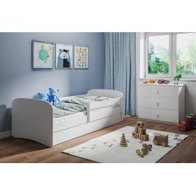 Dětská postel se zábranou Ourbaby - bílá